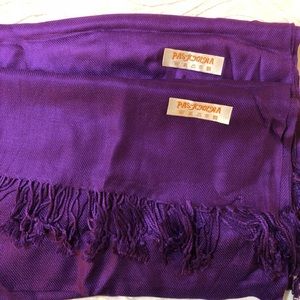 2 Purple Pashminas